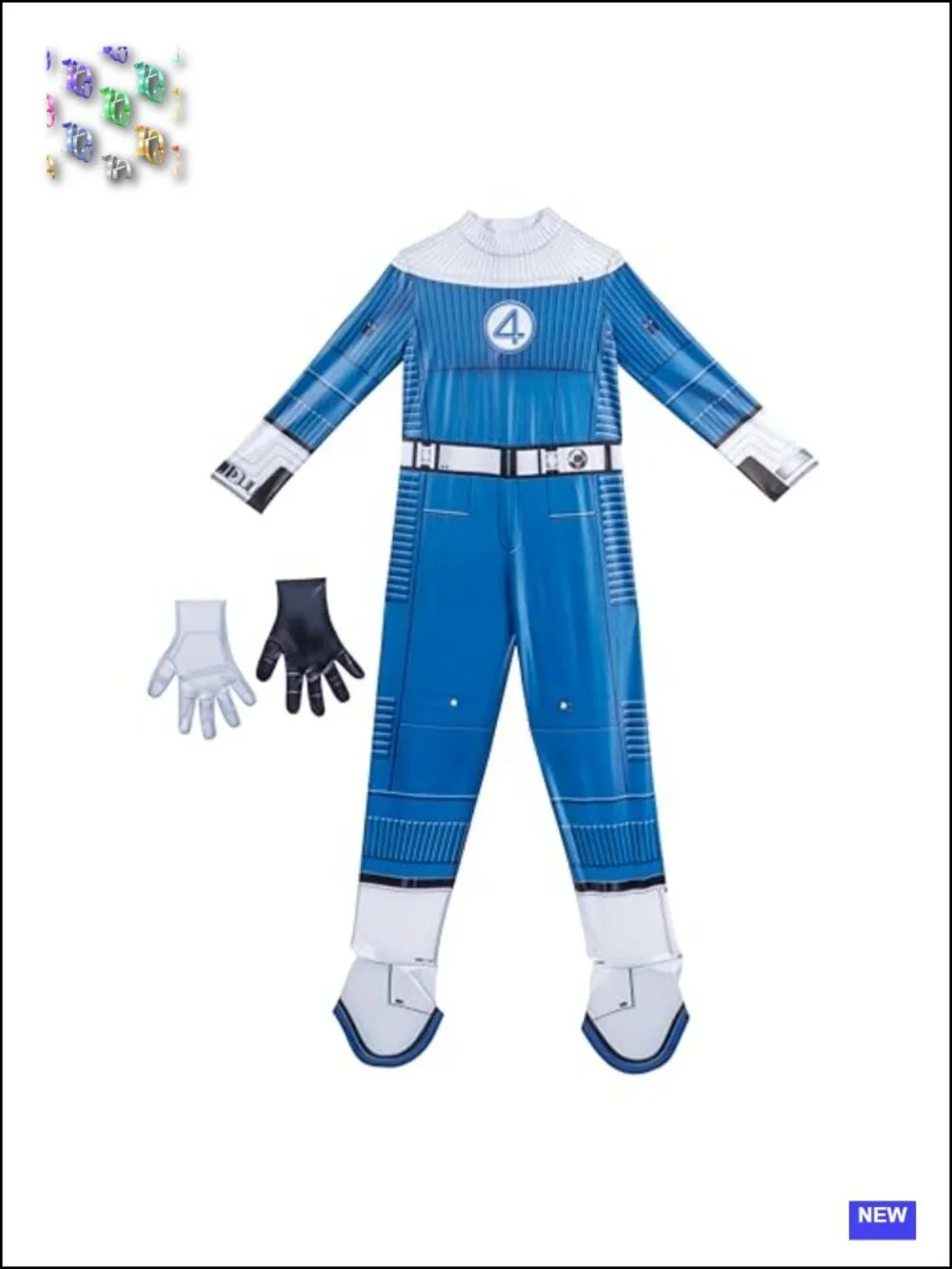 Marvel Invisible Woman Youth Halloween Costume Jumpsuit Gloves